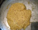 A picture of step 3 of Coconut Mango ladu/burfi.