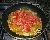 Foto del paso 6 de la receta Berenjenas con jamón, lomo de cerdo con verduras y Bechamel