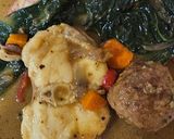 Foto del paso 7 de la receta: Albóndigas con rape, gamba langostinera y salsa de curry