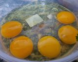 A picture of step 1 of Omlate Bread 🍞 my fvrt healthy breakfast 😋.
