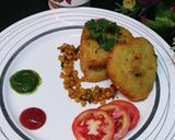 A picture of step 10 of Lentils Stuffed Crispy Poha Cutlets.