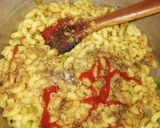 A picture of step 3 of Cheesy baked pasta.