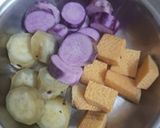 A picture of step 2 of Sweet Potato And Kand Thecha Chaat.
