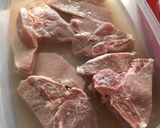 Foto del paso 1 de la receta: Chuletas de Cerdo con sésamo y naranja
