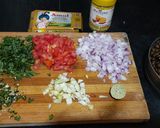 A picture of step 1 of Boil green chickpeas chatpata chaat masala.