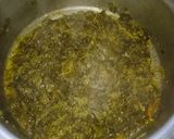 A picture of step 5 of Methi sabzi.