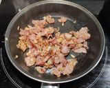 Foto del paso 2 de la receta: Nidos a la carbonara 🥛🥓