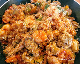 Foto del paso 4 de la receta: 113.🥘Paella de marisco y verduras de confinamiento🦐🍆🍄🥬