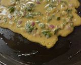 A picture of step 4 of Besan Chilla.