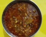 A picture of step 3 of Mung sprouts ki sabji.
