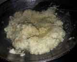 A picture of step 2 of Moong daal burfi.