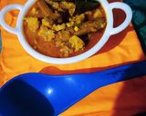 A picture of step 3 of Mushroom Ridgeguard Curry.