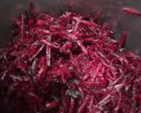 A picture of step 2 of Beetroot Burfi.