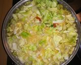 A picture of step 1 of Cabbage diet soup.