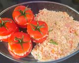 Foto del passaggio 6 della ricetta Pomodori farciti, freschi e profumati🍅🍚🌿