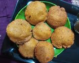 A picture of step 6 of Cornmeal vada.