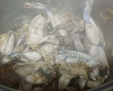 Hình bước làm 1 của món Ếch kho hành tây rau răm