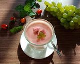 Hình bước làm 5 của món Pudding kem sữa hoa anh đào muối