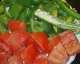 Chicken Qeema Tomato and Green Bell Pepper with chacumar Salad recipe step 4 photo