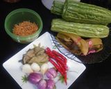 Foto langkah ke 1 dari resep Tumis Pare,Sayur Asin dan teri medan.