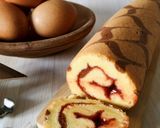 Foto langkah ke 8 dari resep Bolu Gulung Ekonomis | 6 Telur, Metode All In One ❤.