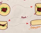Une image de l'étape 5 de Wrap haricots verts courgettes œuf et jambon.
