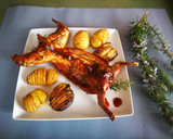 Foto del paso 4 de la receta: Conejo al romero en el horno con salsa barbacoa