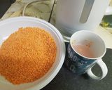 A picture of step 1 of Red lentils.