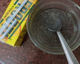 A picture of step 2 of Custard shake (mango flavour).