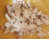 A picture of step 1 of Bourbon Chicken nice Sweet Tasty. ☺.