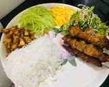 Hình bước làm 1 của món Bún thịt nướng