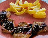 Foto del paso 4 de la receta: Solomillo de cerdo con salsa y patatas fritas