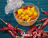 A picture of step 5 of Raw Banana and Bell Pepper Poriyal.