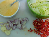 Tumis Sawi Putih dan Telur