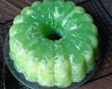 Foto langkah ke 9 dari resep Resep puding karang rasa melon.