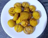 Foto del paso 8 de la receta: Crema de castañas asadas y glaseadas con frutos secos
