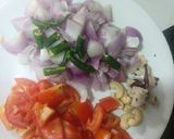 A picture of step 1 of Hadrabadi paneer.