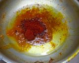 A picture of step 3 of Daal, Bati and Churma (Rajasthani Thali).