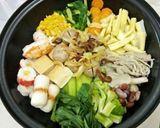 Foto langkah ke 1 dari resep Shabu shabu sayur / Jamur Rebusan sederhana no MSG.