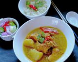 A picture of step 10 of Chicken Thai Yellow Curry with Ajard Cucumber Relish Sauce.