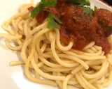 صورة لخطوة 7 من وصفة سباغيتي بكرات اللحم المفروم 🍝