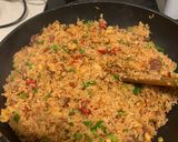 Foto langkah ke 7 dari resep Nasgor Lup chong dan Telur (Resep No.102).