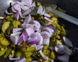 A picture of step 2 of Spiny gourd (kakora) Bihari style.