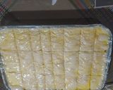 A picture of step 14 of Galaktoboureko.