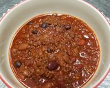 A picture of step 4 of Boilermaker chili.