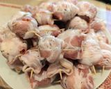 Baconbe göngyölt gomba air fryerben salátával recept fázis 2 fotója