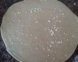 A picture of step 1 of Puri paratha in tawa style.