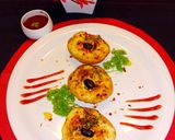 A picture of step 9 of Baked cheesy potato boat with loaded paneer and mushroom.