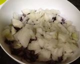 Foto del paso 5 de la receta Judías verdes con cebolla y jamón gratinadas