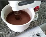 รูปขั้นตอนการทำที่ 5 ของ เค้กช็อกโกแลตหน้านิ่ม (ในถ้วยฟอยด์) ❌no sugar&flour สูตรนี้เป็นเนื้อเค้กสปันจ์ นุ่มๆเบาๆ กำลังดี
